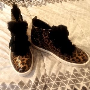 Cheetah print sneakers